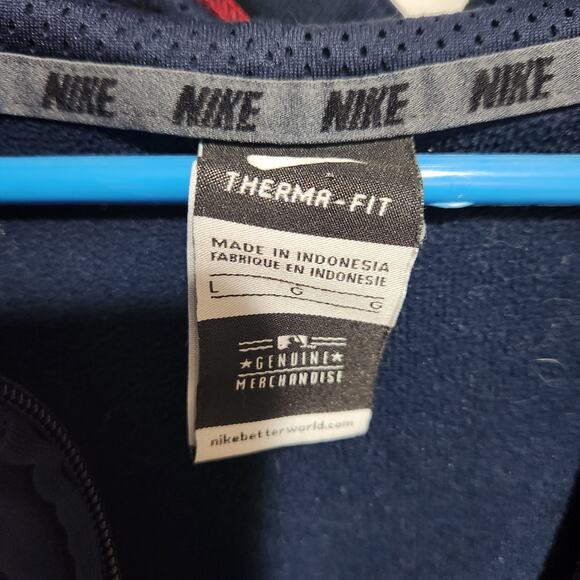 Nike Therma Fit Boston Red Sox MLB Blue Full Zip Up Hoodie Mens Size Large - Picture 5 of 11